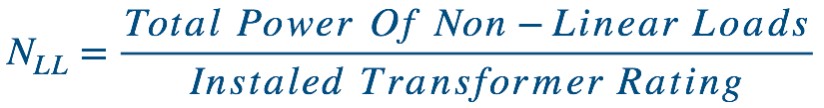 Formula per il calcolo dei carichi non lineari. Questo vi aiuterà a scegliere correttamente i condensatori.